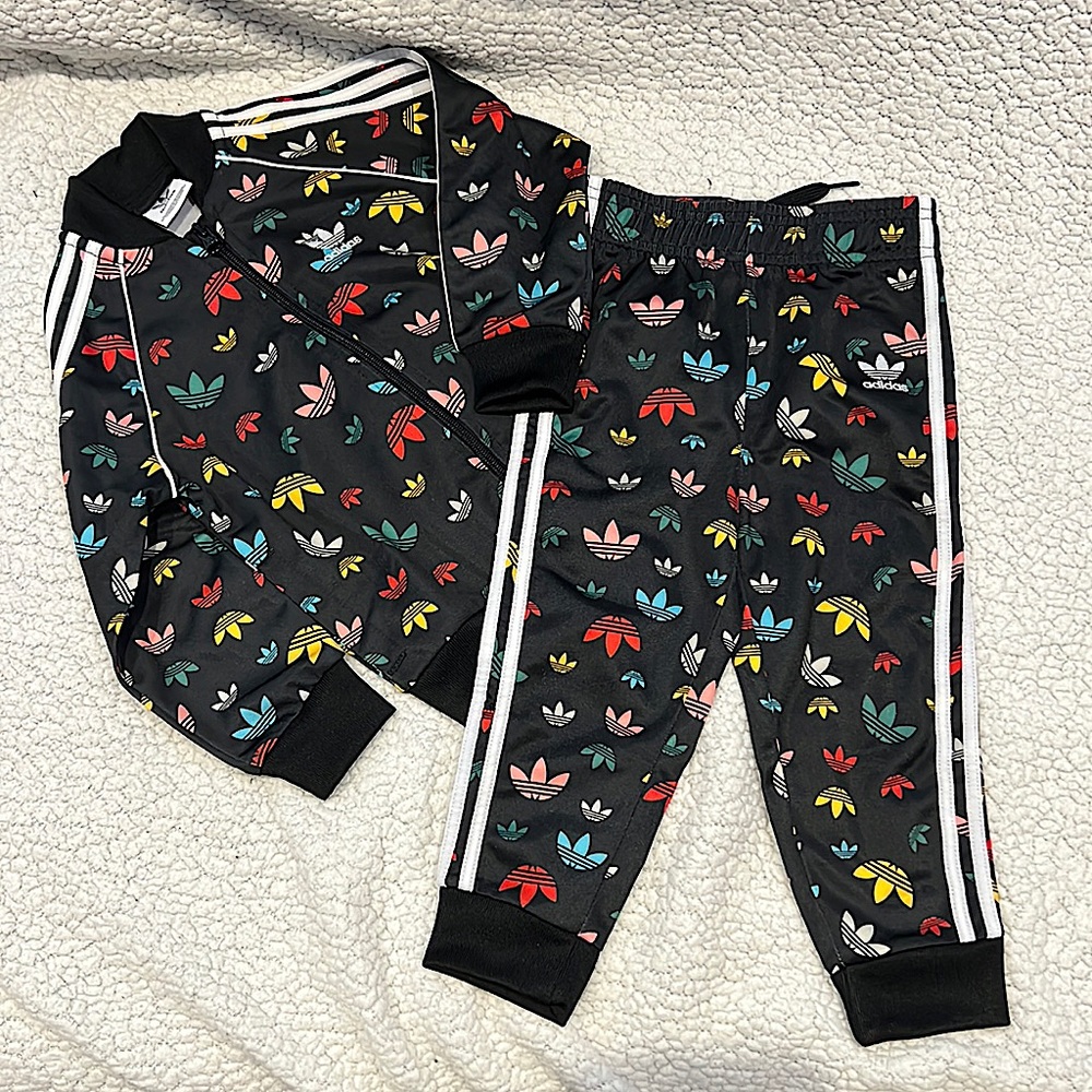 2T/3T Rainbow Adidas Tracksuit girl/boy